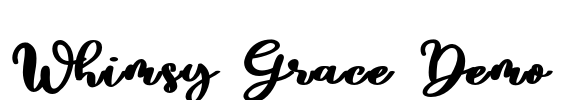 Whimsy Grace Demo Font Image