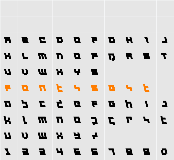 deep data cube leftalic Character Map