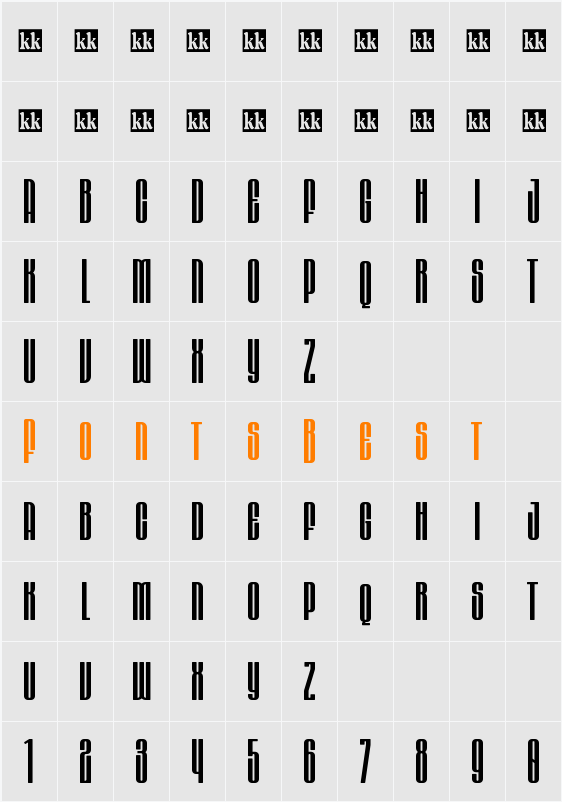 Aeroxys Character Map