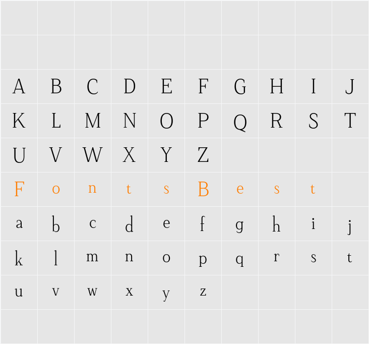 Vellany Demo Character Map