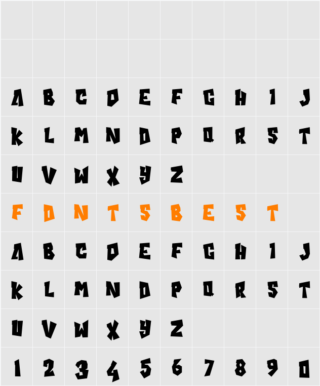 Blamtastic Solid Character Map