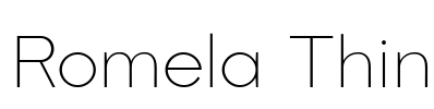Romela Thin Font Image