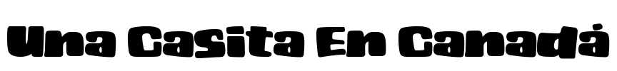 Una Casita En Canadá Font Image