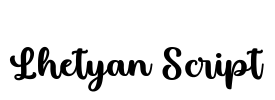 Lhetyan Script Font Image