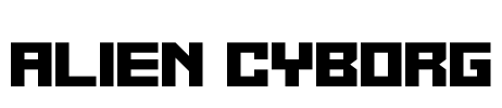 Alien Cyborg Font Image