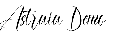 Astraia Demo Font Image