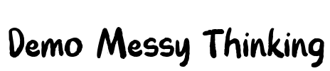 Demo Messy Thinking Font Image