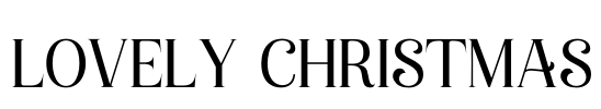 Lovely Christmas Font Image