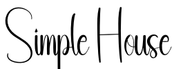 Simple House Font Image