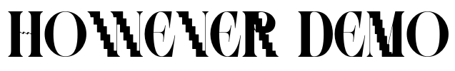 However Demo Font Image