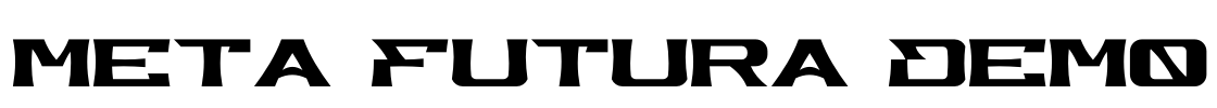 Meta Futura Demo Font Image