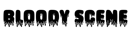 Bloody Scene Font Image