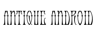 Antique Android Font Image