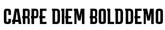 CARPE DIEM BOLD_DEMO Font Image