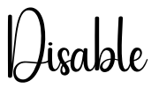 Disable Font Image
