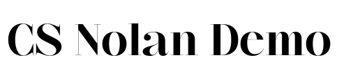 CS Nolan Demo Font Image