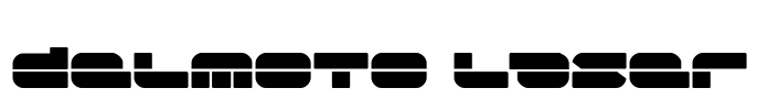 Delmoto Laser Font Image