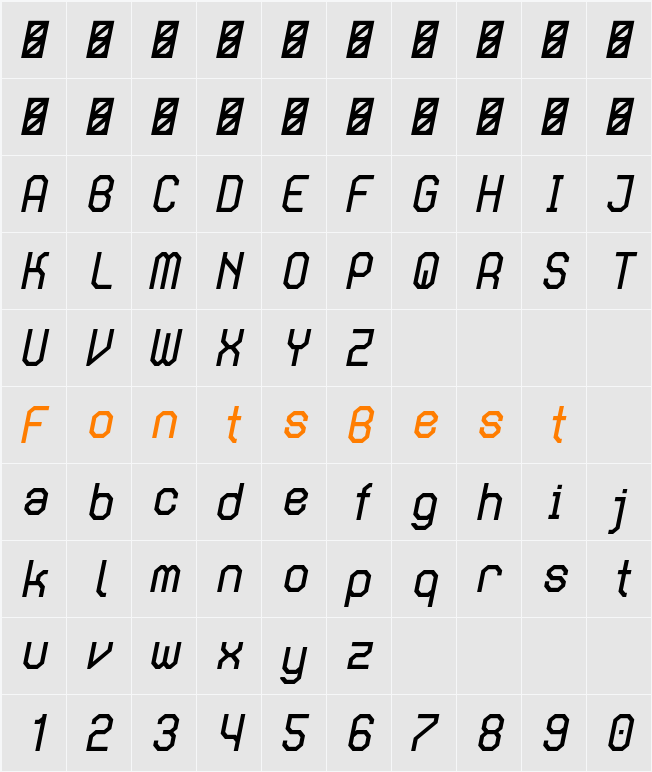 Eightgon Character Map