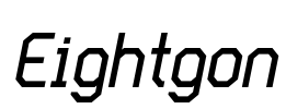 Eightgon Font Image