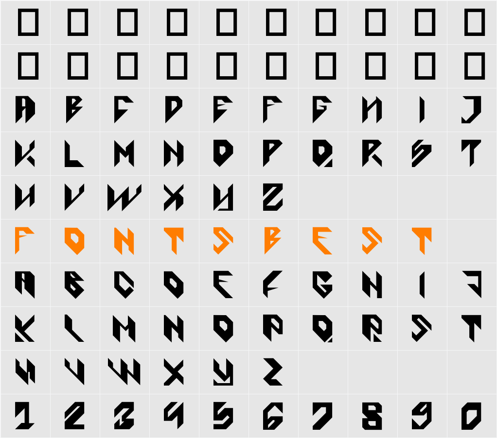 Cybestpunk Character Map