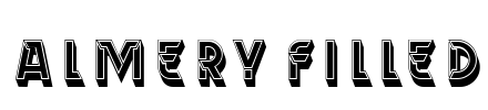 Almery Filled Font Image