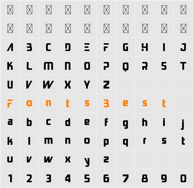 Sonic Surge Character Map