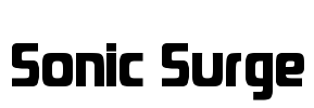 Sonic Surge Font Image