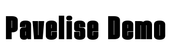 Pavelise Demo Font Image