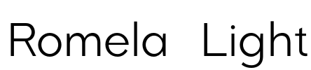 Romela  Light Font Image