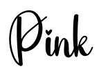 Pink Font Image