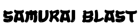 Samurai Blast Font Image