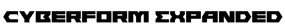 Cyberform Expanded Font Image