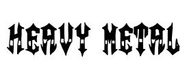 Heavy Metal Font Image