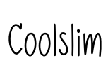 Coolslim Font Image
