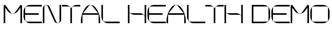 Mental Health Demo Font Image