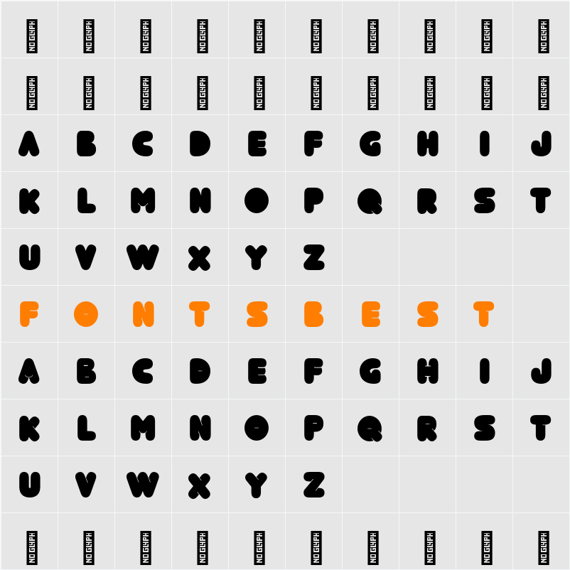 Mekko Character Map