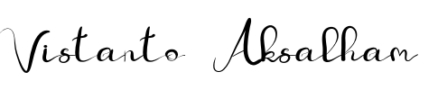 Vistanto Aksalham Font Image