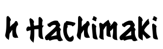 h Hachimaki Font Image