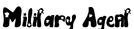 Military Agent Font Image