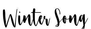 Winter Song Font Image