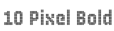 10 Pixel Bold Font Image