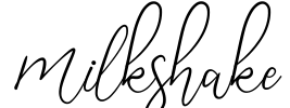 Milkshake Font Image