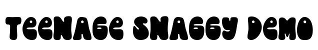 Teenage Snaggy Demo Font Image