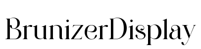 BrunizerDisplay Font Image