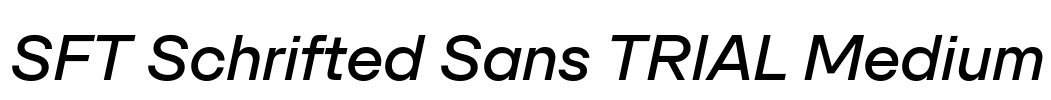 SFT Schrifted Sans TRIAL Medium Font Image