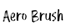 Aero Brush Font Image