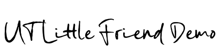 UT Little Friend Demo Font Image