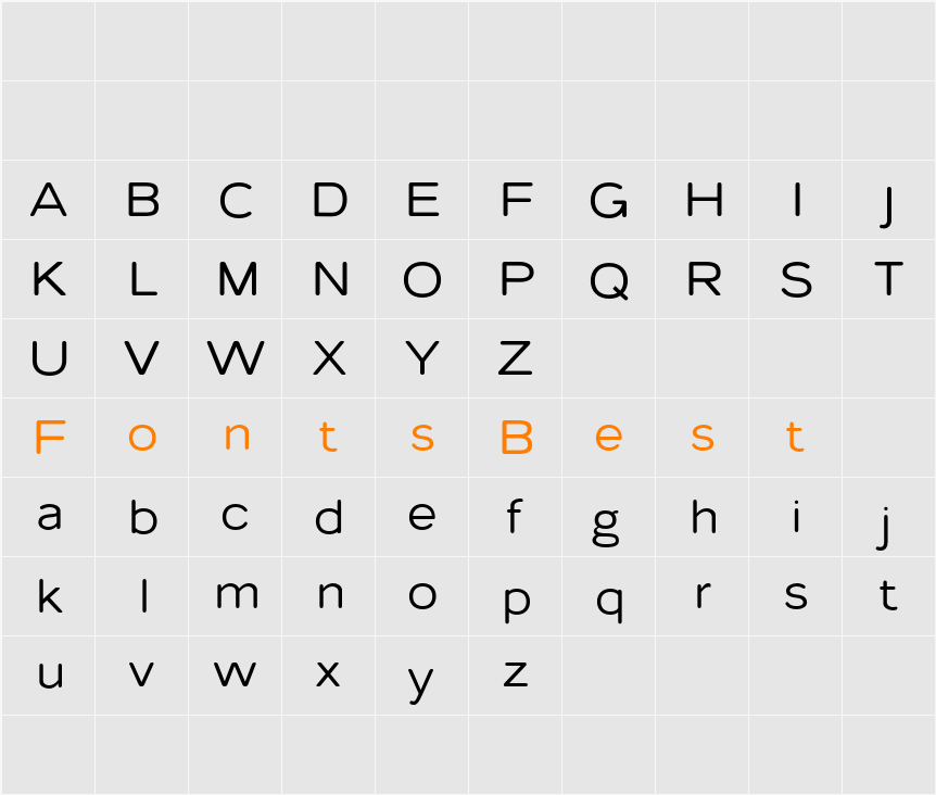 Lumend Rounded Demo Character Map