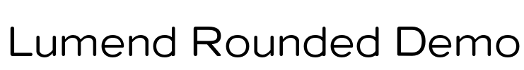 Lumend Rounded Demo Font Image