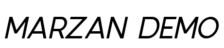 Marzan DEMO Font Image